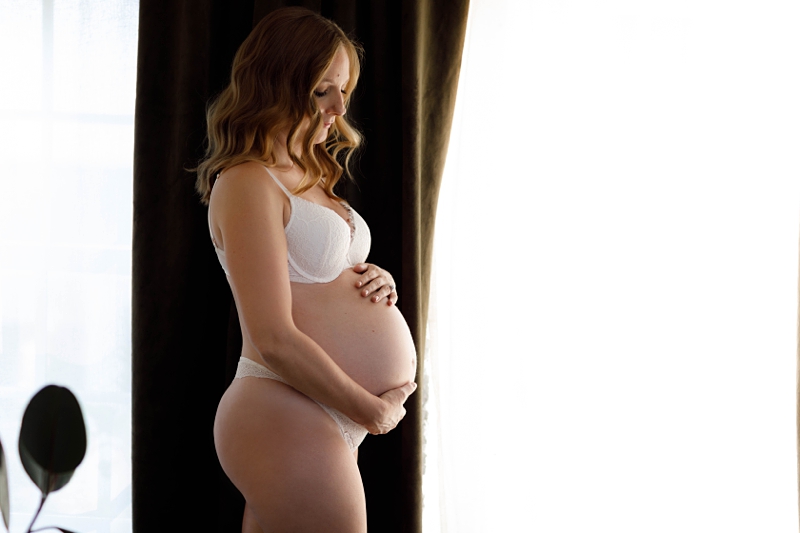 maternity-photography-bra and underwear